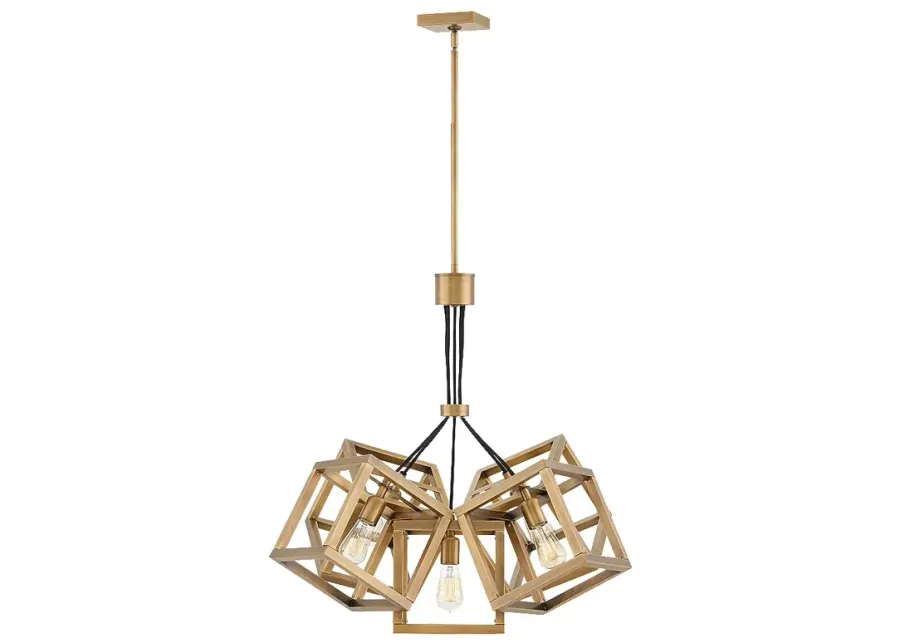 Chandelier Ensemble-Small Single Tier-Brushed Bronze