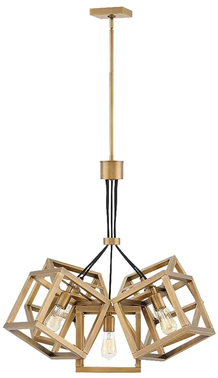 Chandelier Ensemble-Small Single Tier-Brushed Bronze