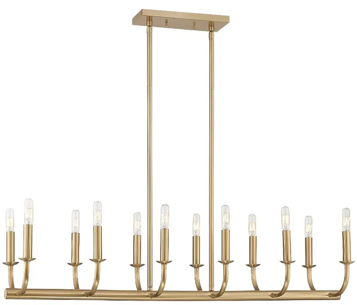 Bailey 12 Light Aged Brass Chandelier