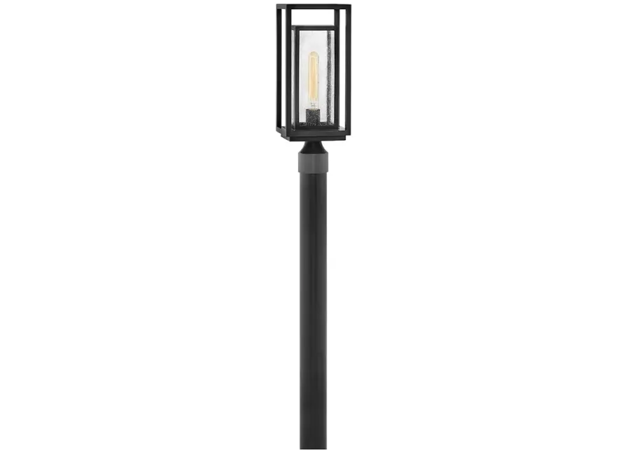 Hinkley Republic 17" High Rectangular Black Outdoor Post Light