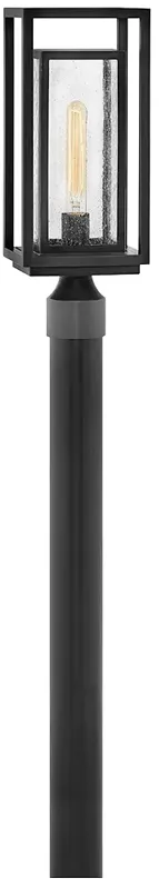 Hinkley Republic 17" High Rectangular Black Outdoor Post Light