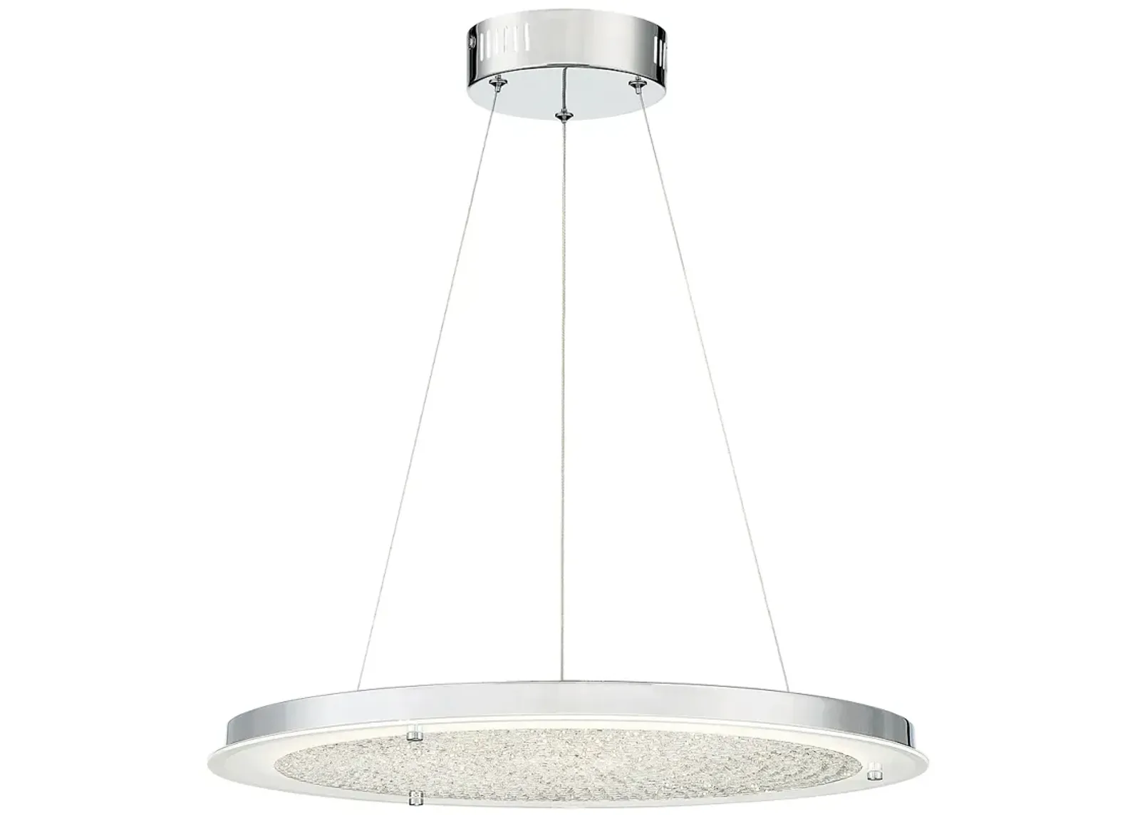 Blaze LED pendant in chrome