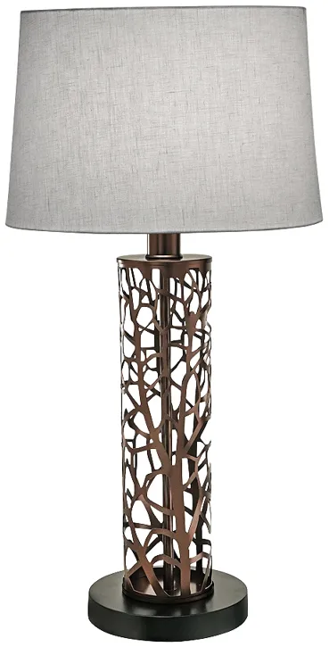 Stiffel Branches Laser Cut Oil-Rubbed Bronze Table Lamp