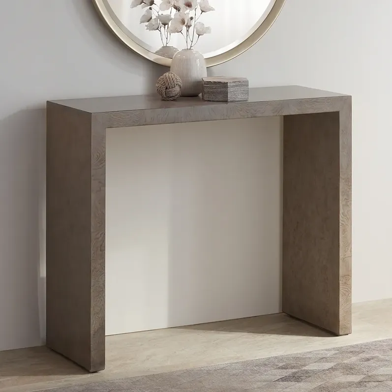 Craig 38" Wide Modern Gray Finish Console Table