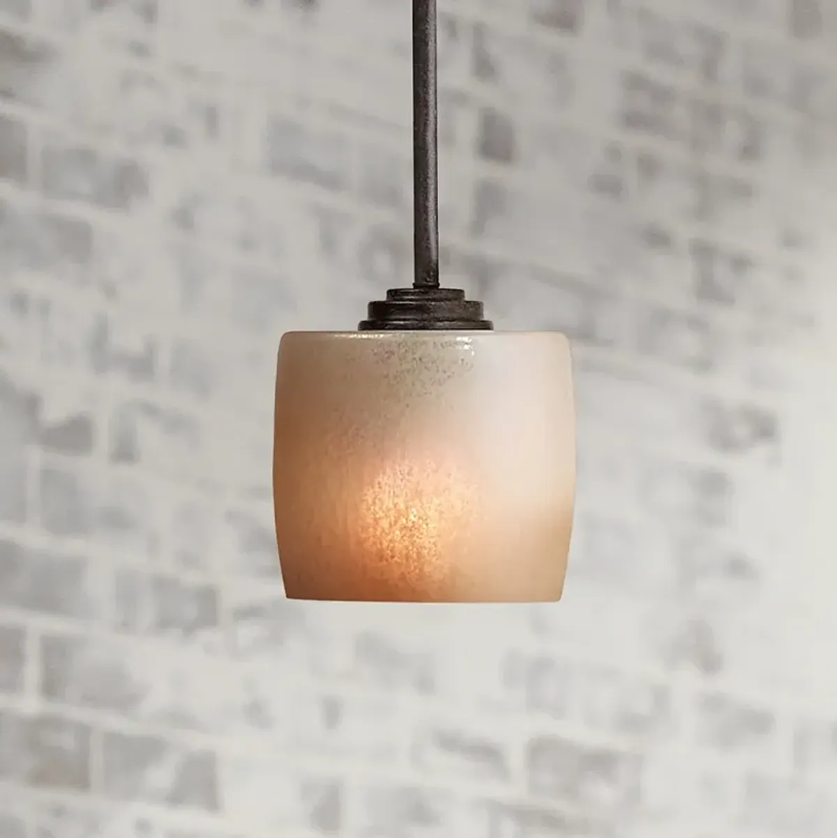 Minka Raiden 5 1/2" Wide Mini Venetian Scavo Glass Mini Pendant