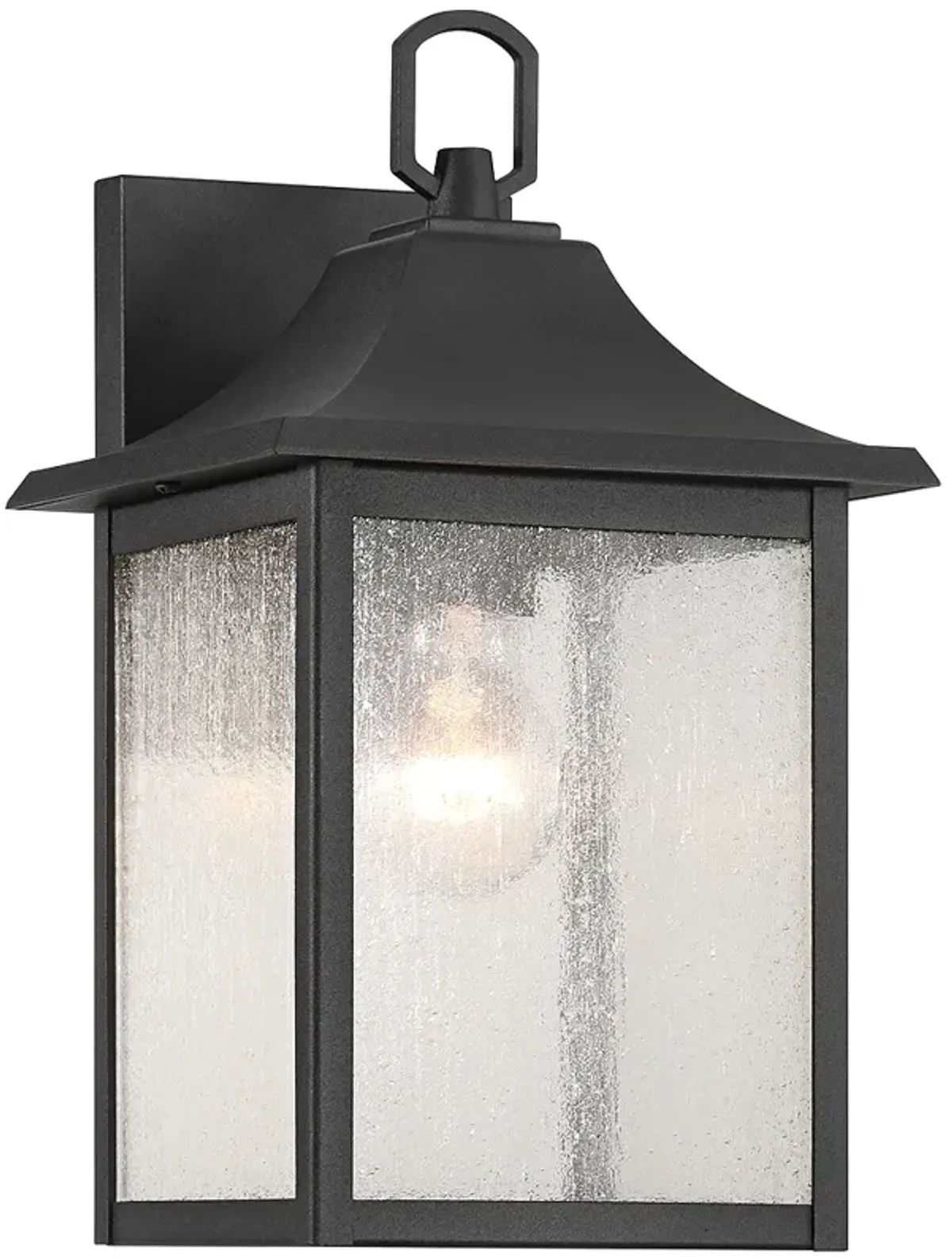 Millicent 13" High Sand Black Outdoor Wall Lantern Light