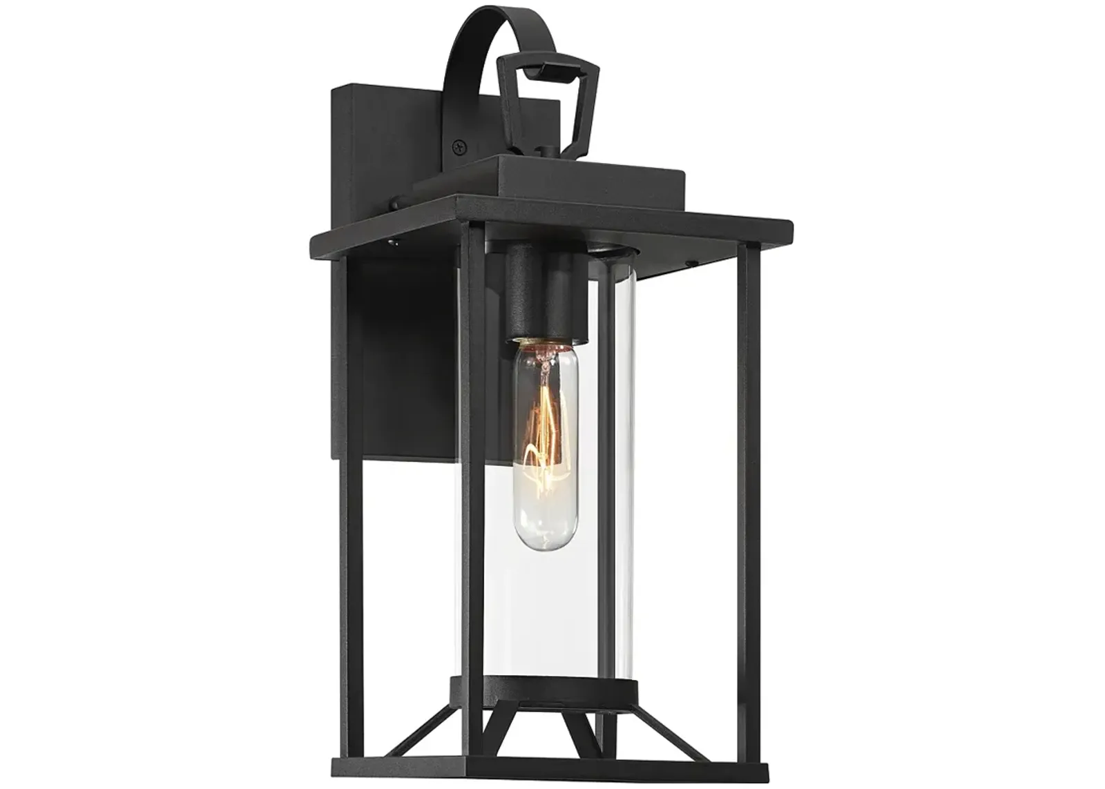 Frederick 15 1/2" High Sand Black Outdoor Wall Light