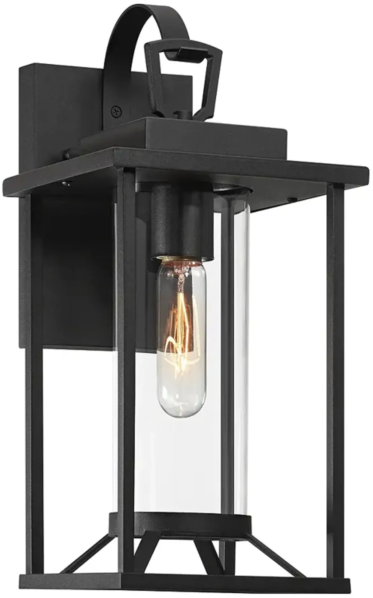 Frederick 15 1/2" High Sand Black Outdoor Wall Light