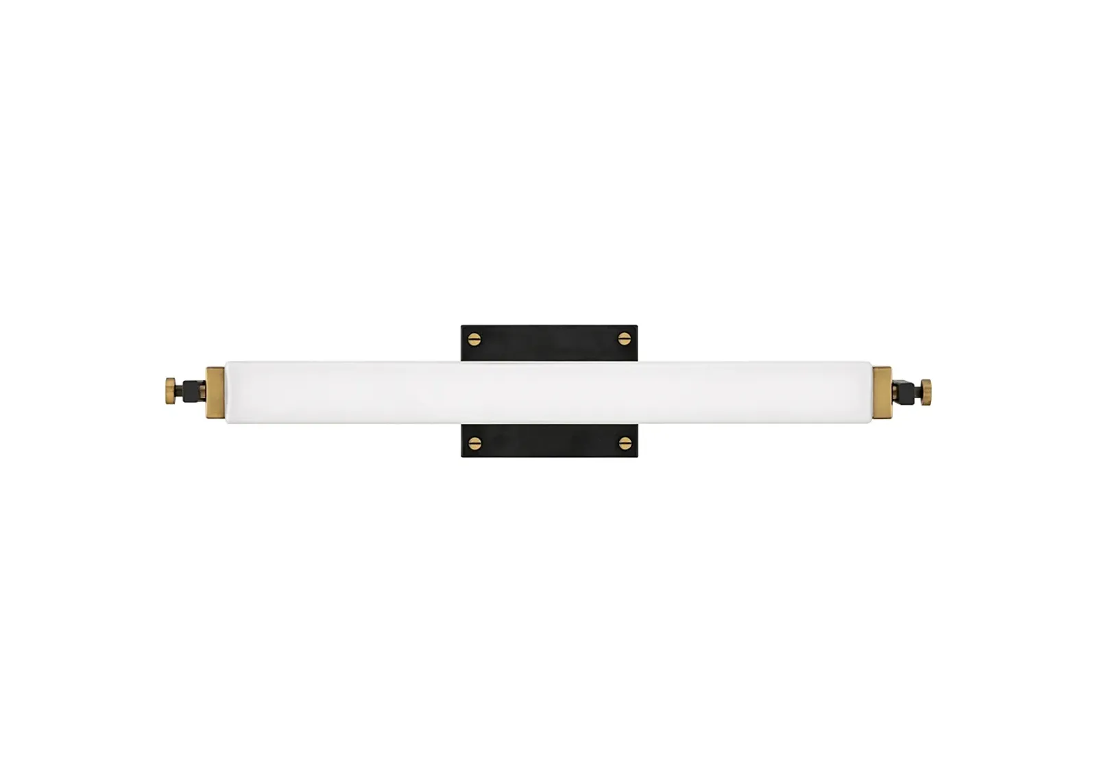 Hinkley Rollins 24"W Black and Heritage Brass LED Bath Light