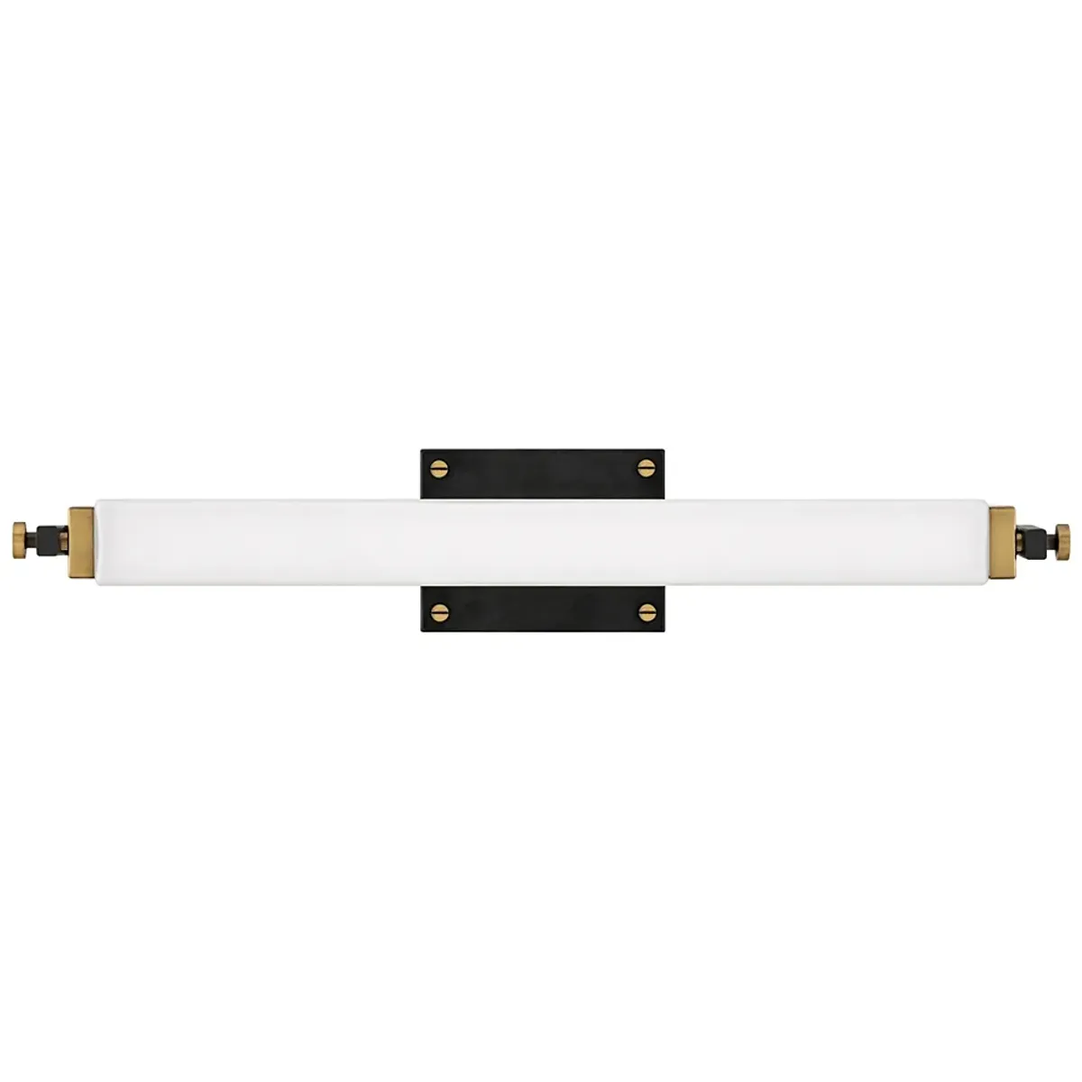 Hinkley Rollins 24"W Black and Heritage Brass LED Bath Light