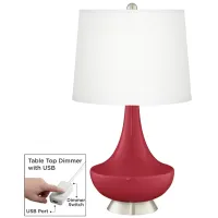 Samba Gillan Glass Table Lamp with Dimmer