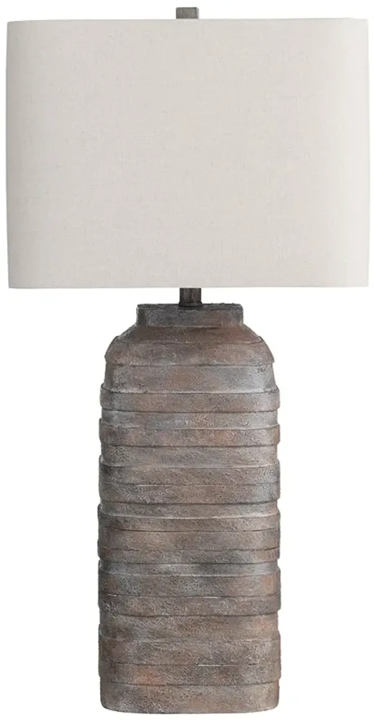 Crestview Collection Colton Horizontal Stripe Resin Table Lamp