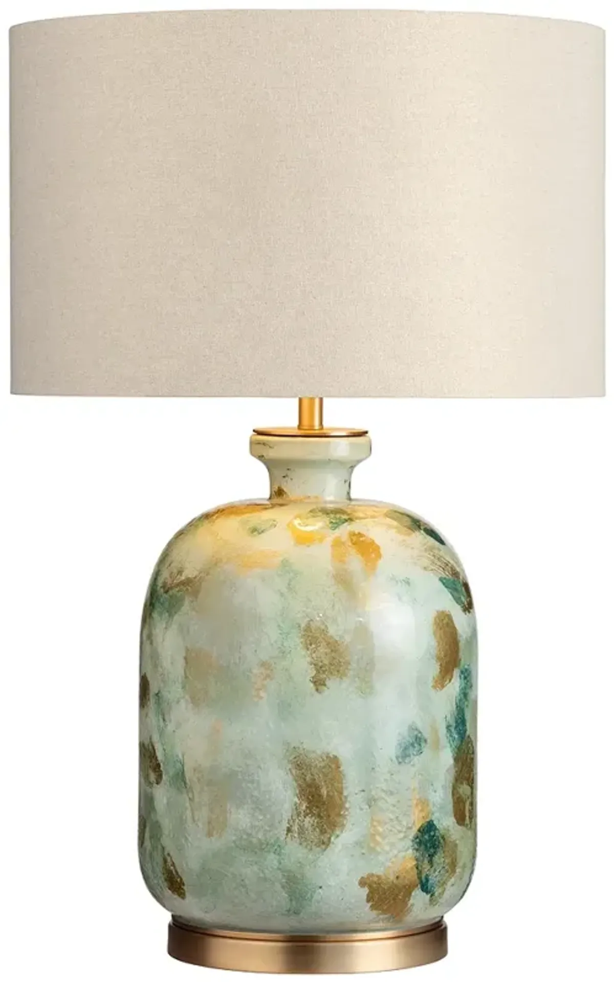 Crestview Collection Ember 29" High Blue Green Urn Glass Table Lamp