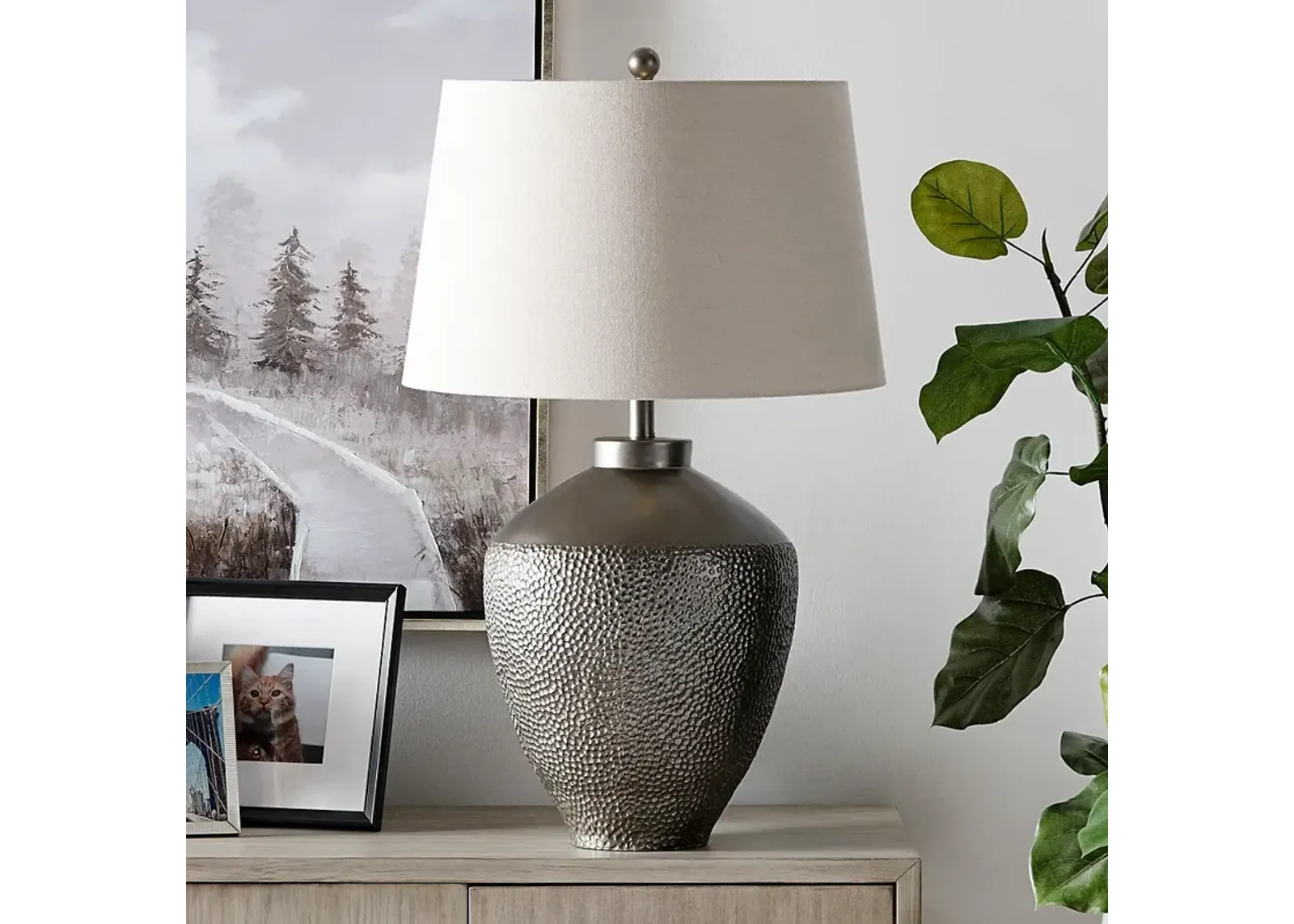 Crestview Collection Shepherd 31 1/2" Textured Urn Table Lamp