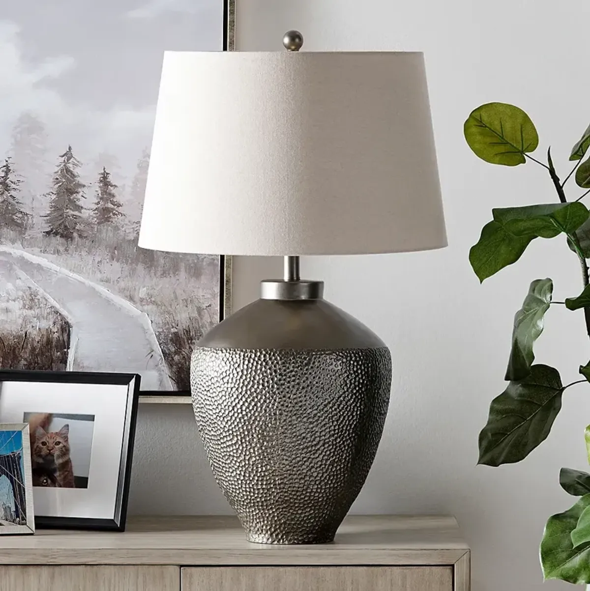 Crestview Collection Shepherd 31 1/2" Textured Urn Table Lamp