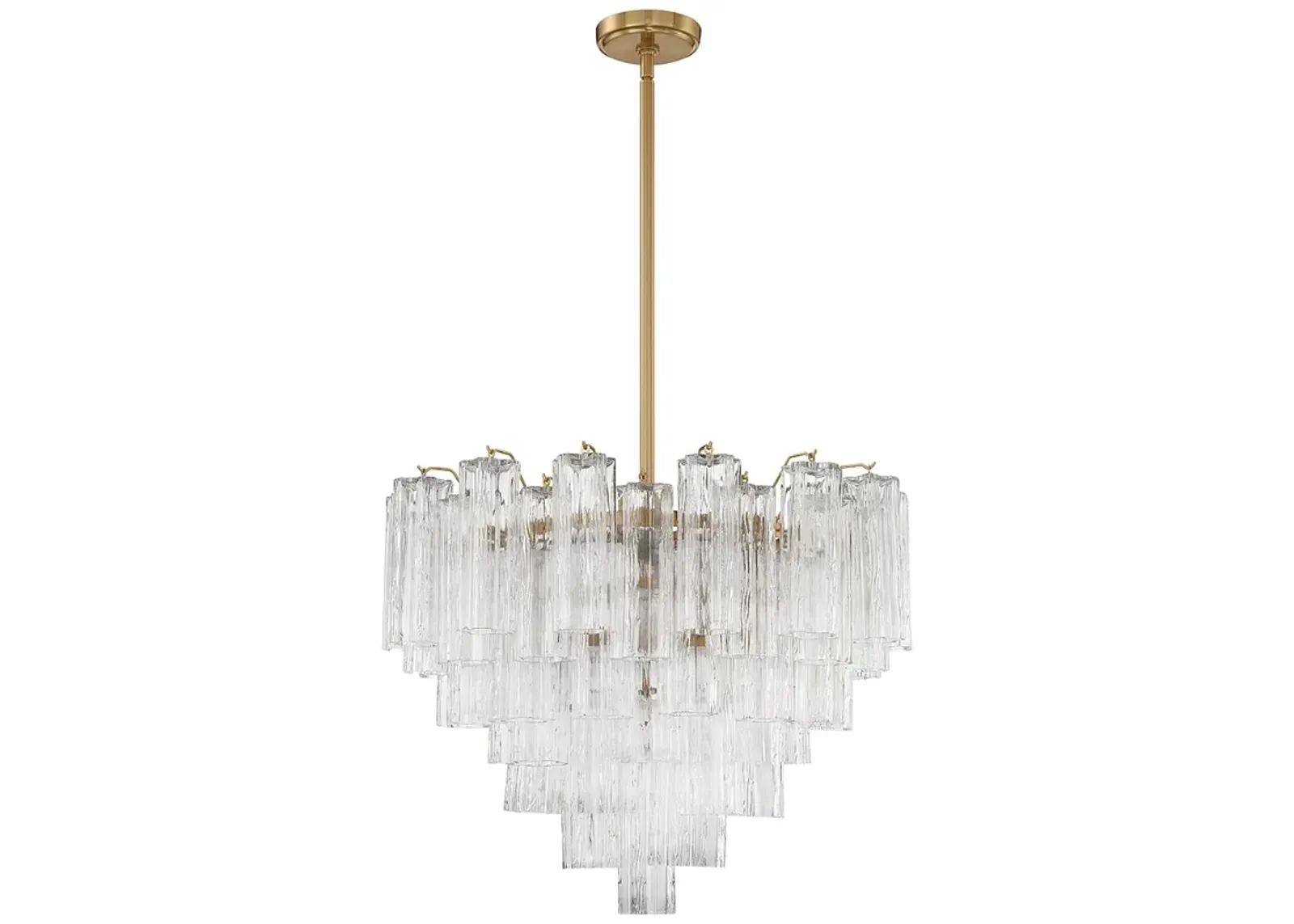 Addis 12 Light Aged Brass Chandelier