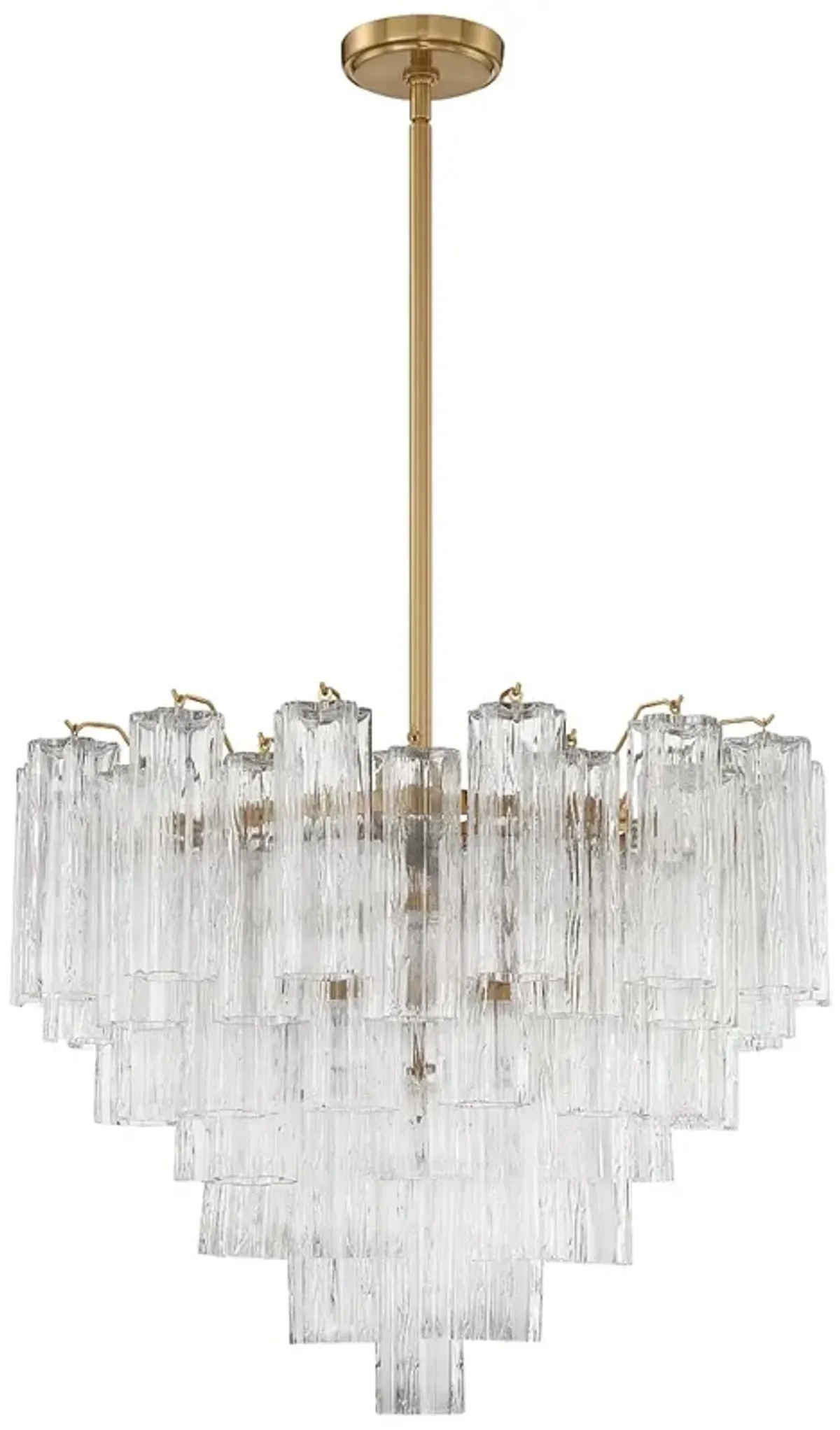 Addis 12 Light Aged Brass Chandelier