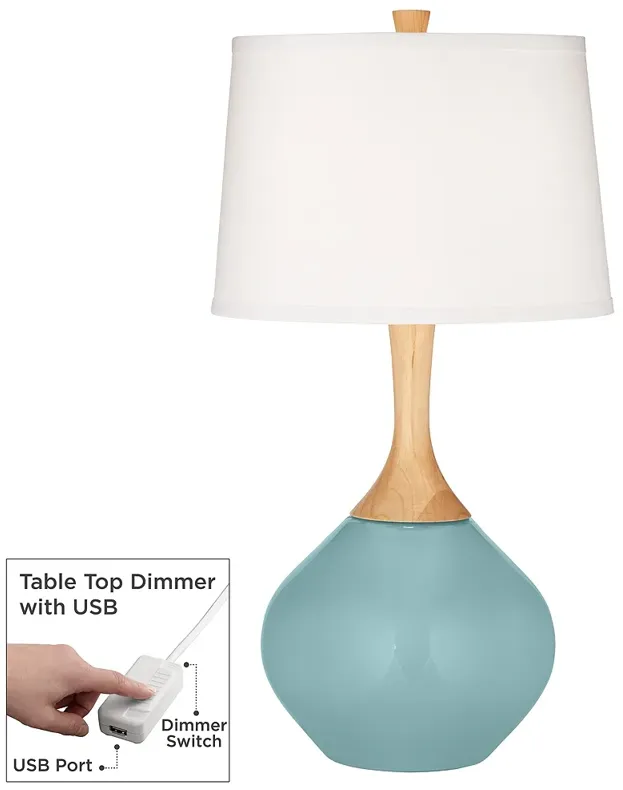 Raindrop Wexler Table Lamp with Dimmer