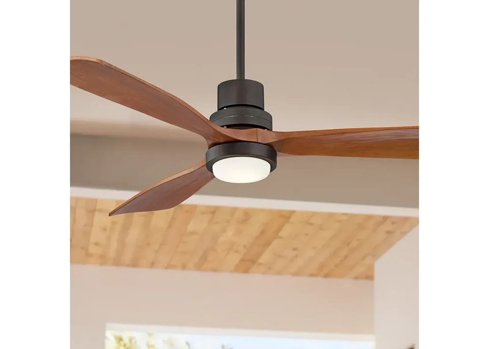 52" Casa Delta DC Bronze Outdoor CCT LED Ceiling Fan with Remote