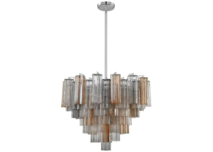 Addis 12 Light Polished Chrome Chandelier