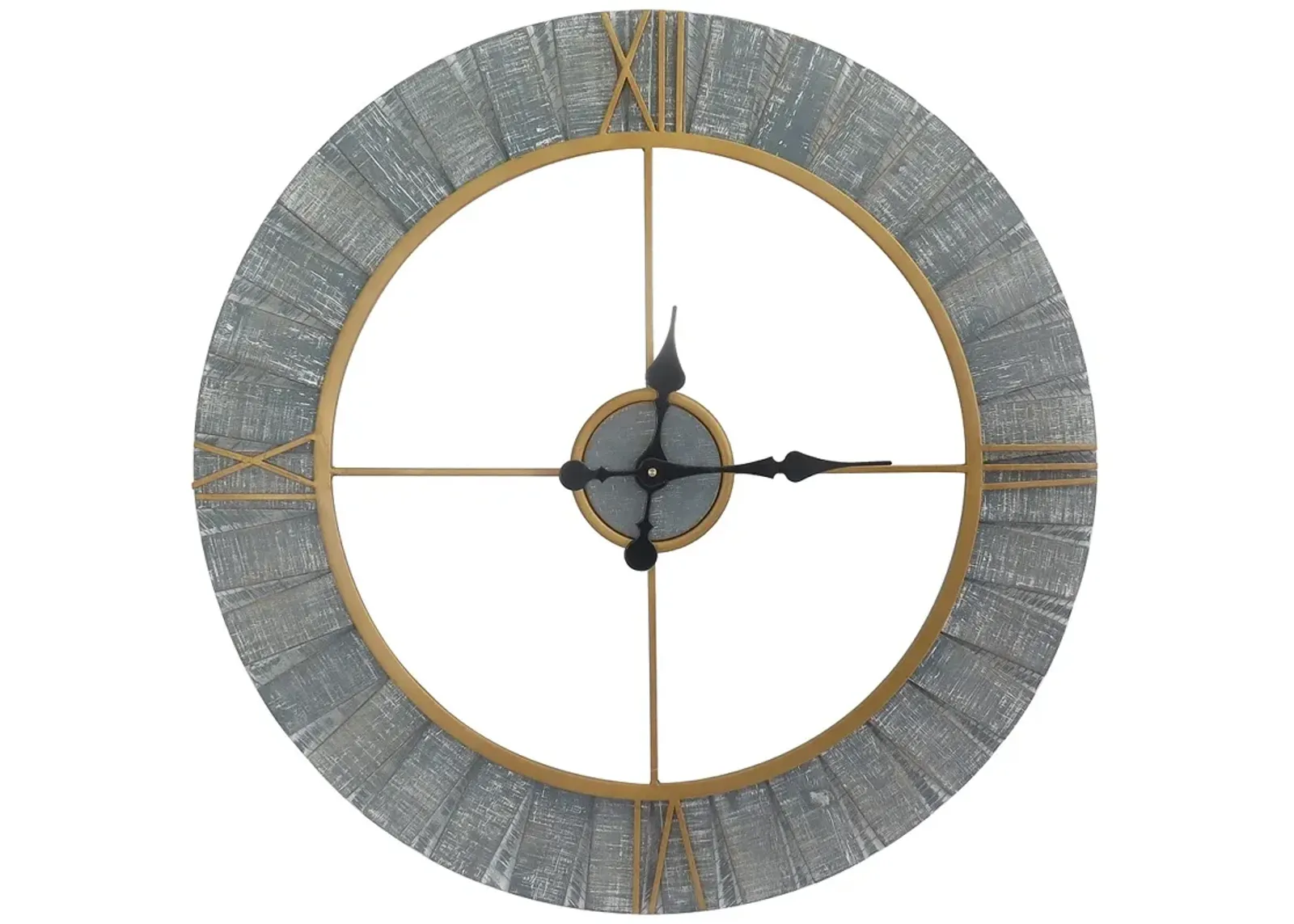 Crestview Collection Clock Out Wooden Wall Clock