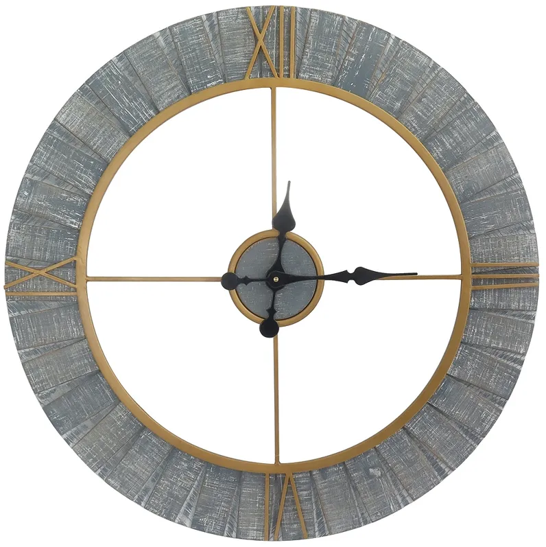 Crestview Collection Clock Out Wooden Wall Clock