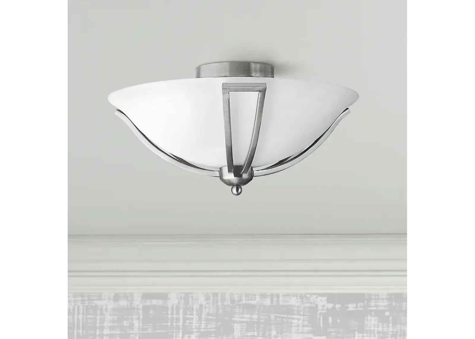 Hinkley Bolla 16 3/4" Wide Brushed Nickel Ceiling Light