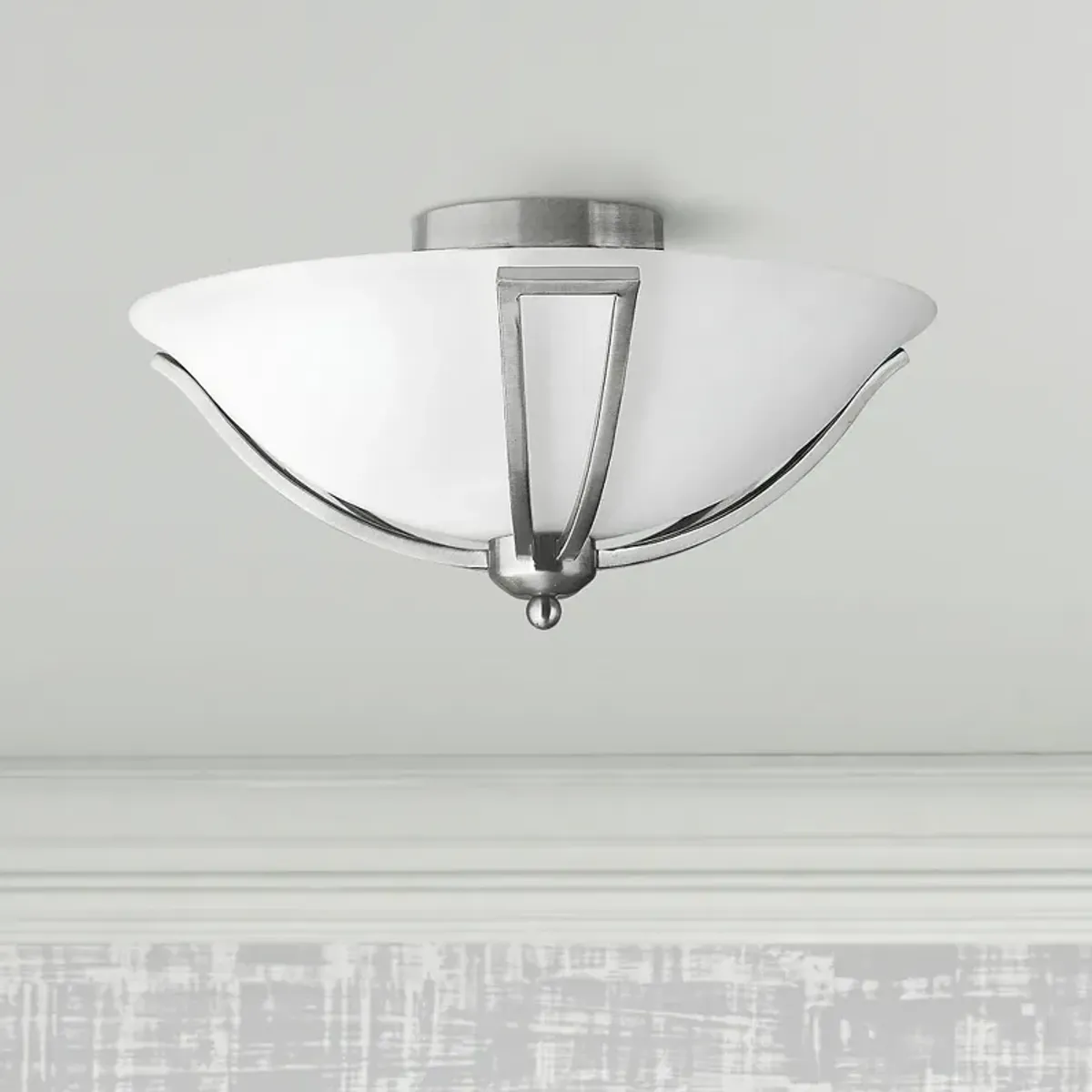 Hinkley Bolla 16 3/4" Wide Brushed Nickel Ceiling Light