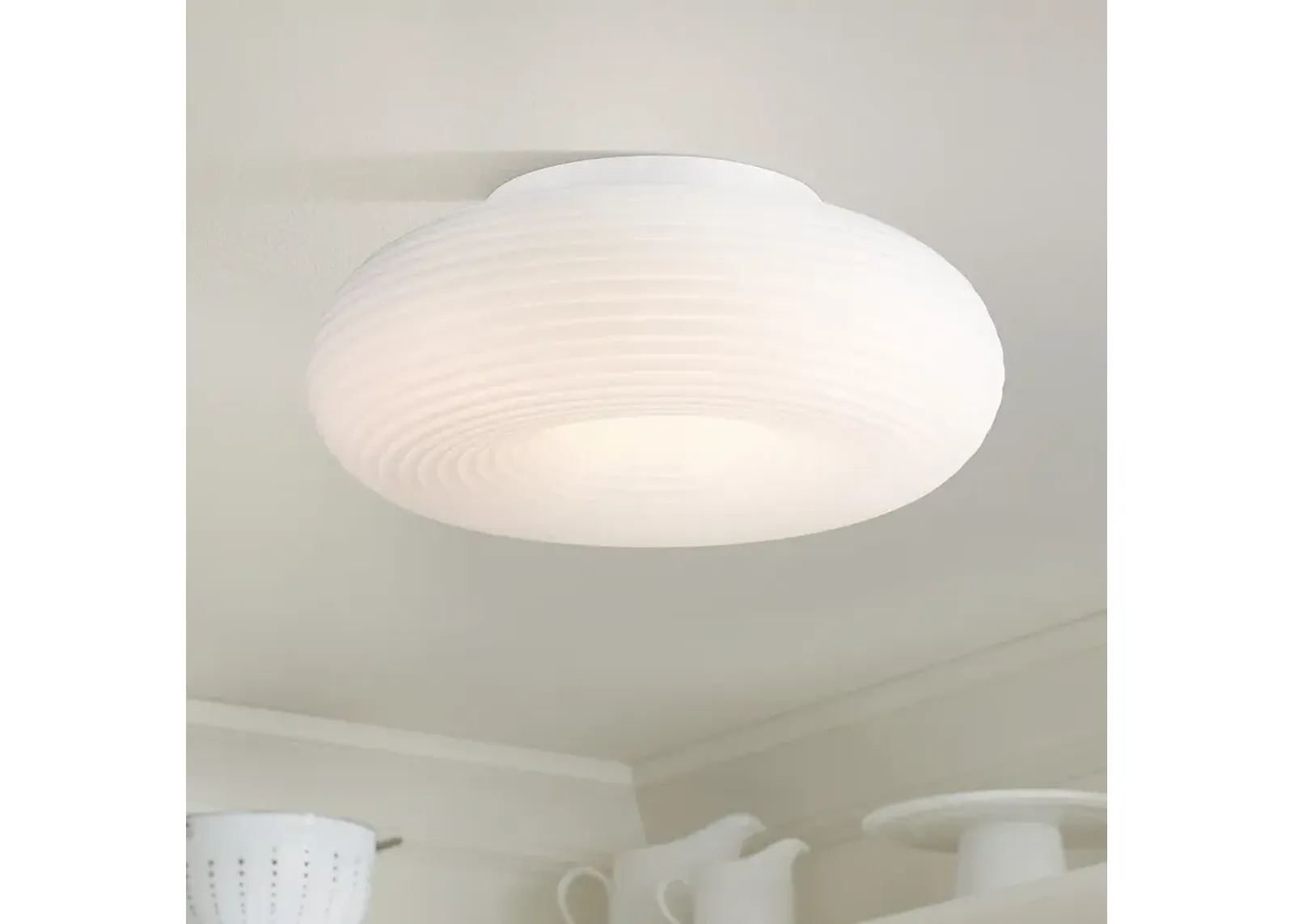 Sandringham 19 3/4" Wide Sanded White LED Ceiling Light