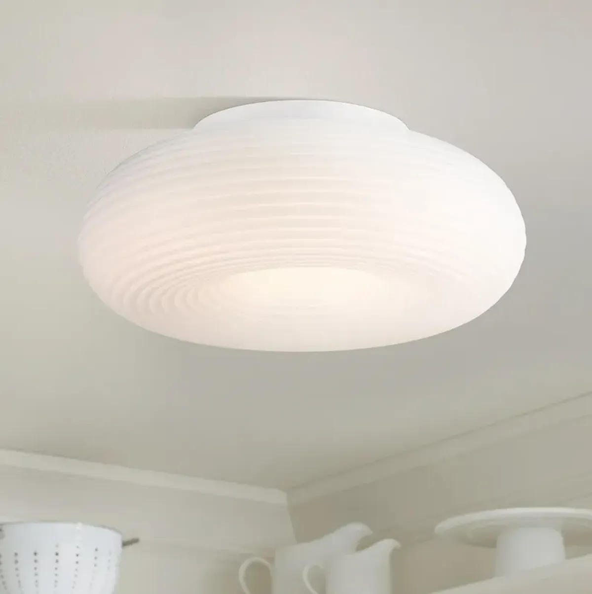 Sandringham 19 3/4" Wide Sanded White LED Ceiling Light