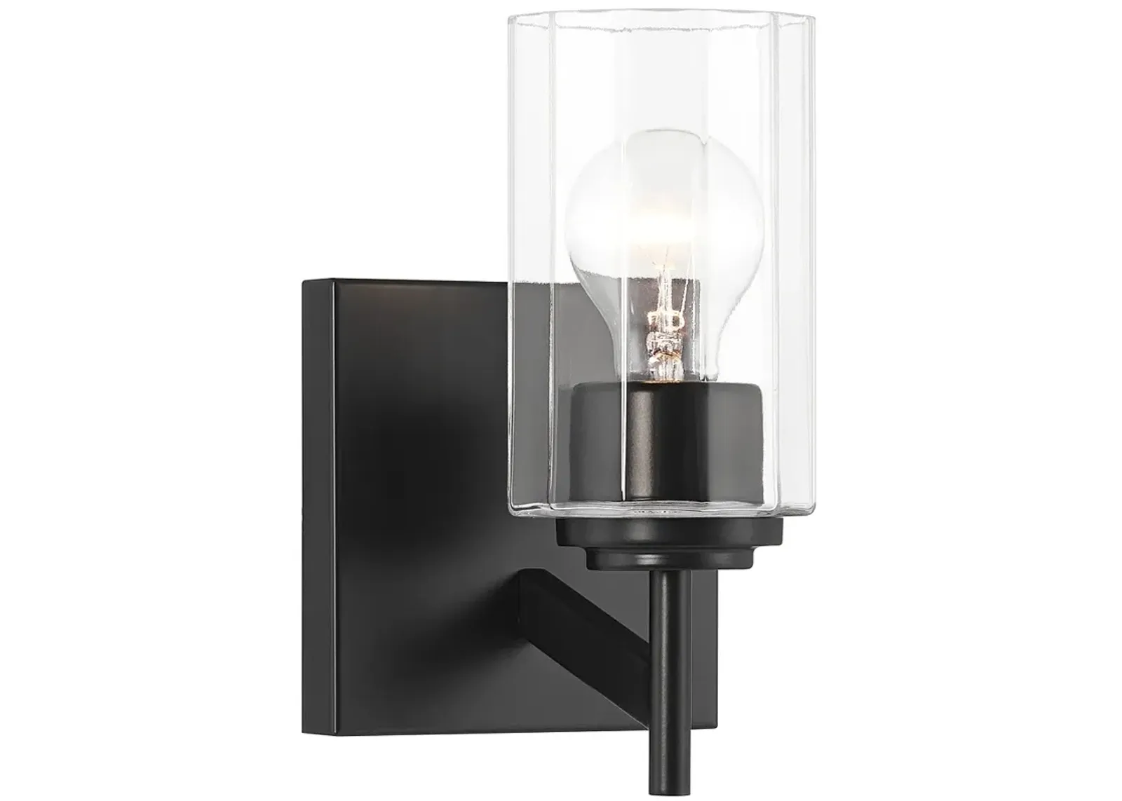 Possini Euro Evette 9 1/4" High Black Wall Sconce