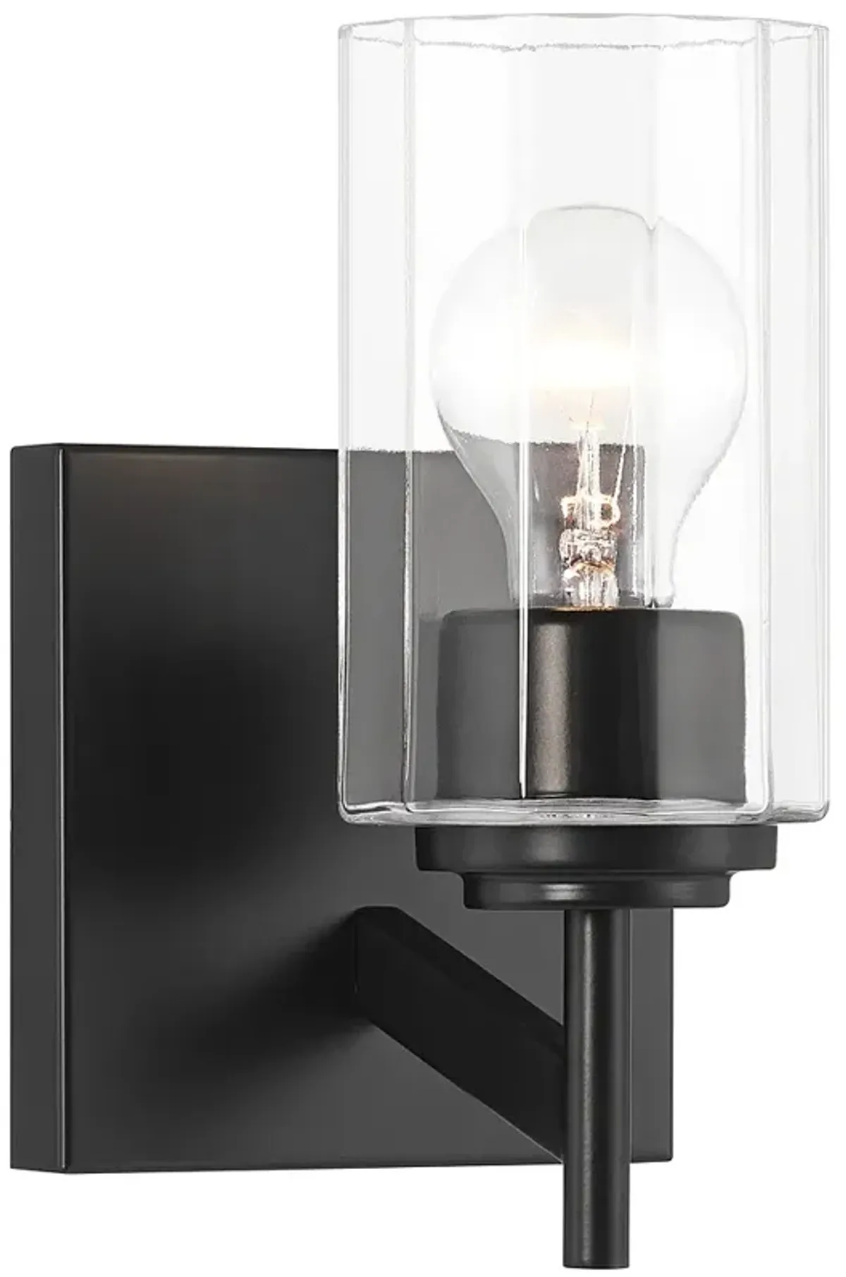 Possini Euro Evette 9 1/4" High Black Wall Sconce