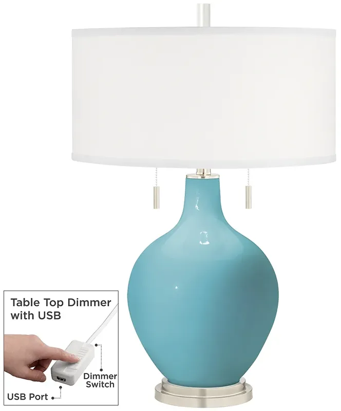 Nautilus Toby Table Lamp with Dimmer