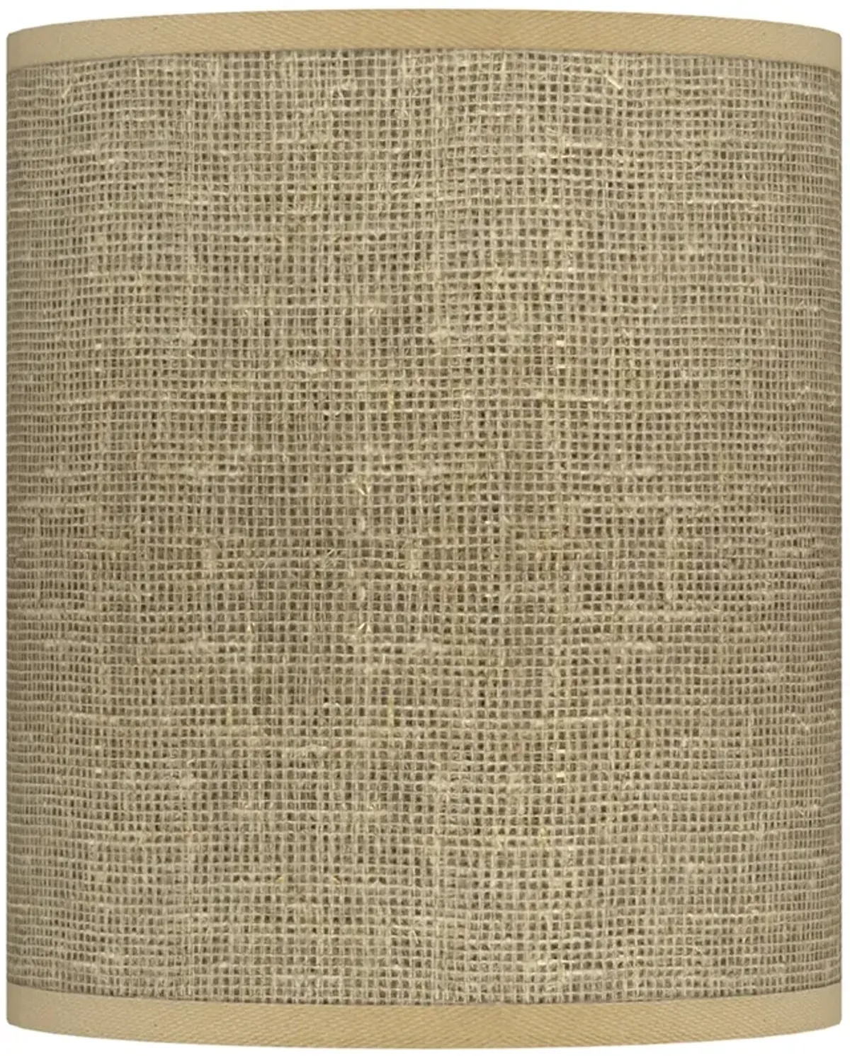 Burlap Print Giclee Drum Shade 10x10x12 (Spider)