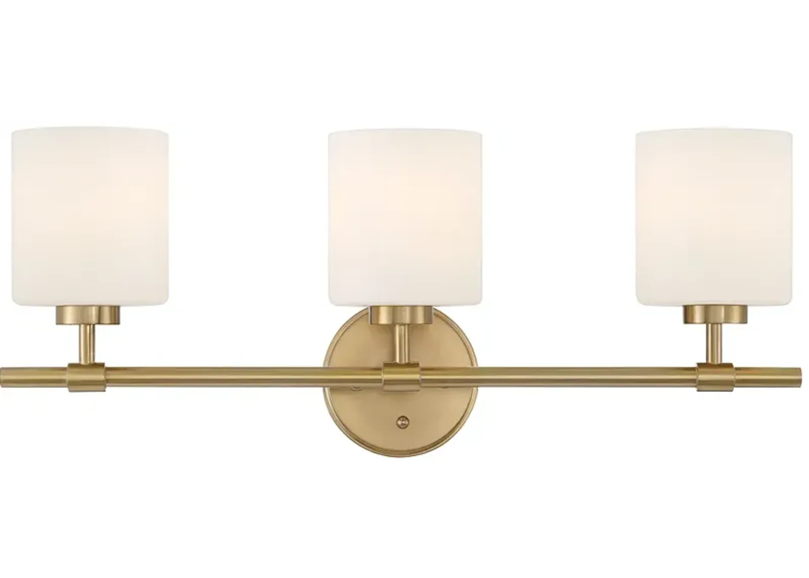 Possini Euro Akari 24" Wide Warm Brass 3-Light Bath Light