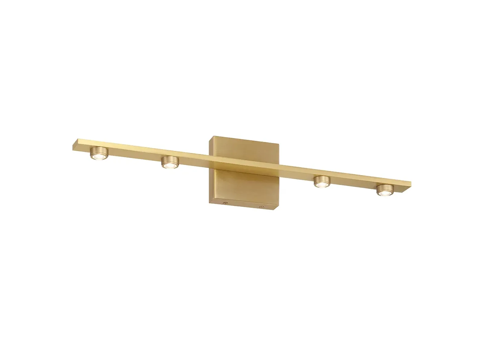 Possini Euro Roz 23 3/4" Wide Warm Brass 4-Light LED Bath Light