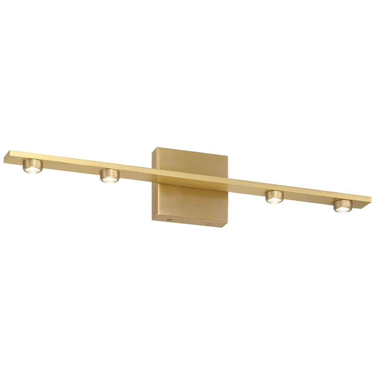 Possini Euro Roz 23 3/4" Wide Warm Brass 4-Light LED Bath Light