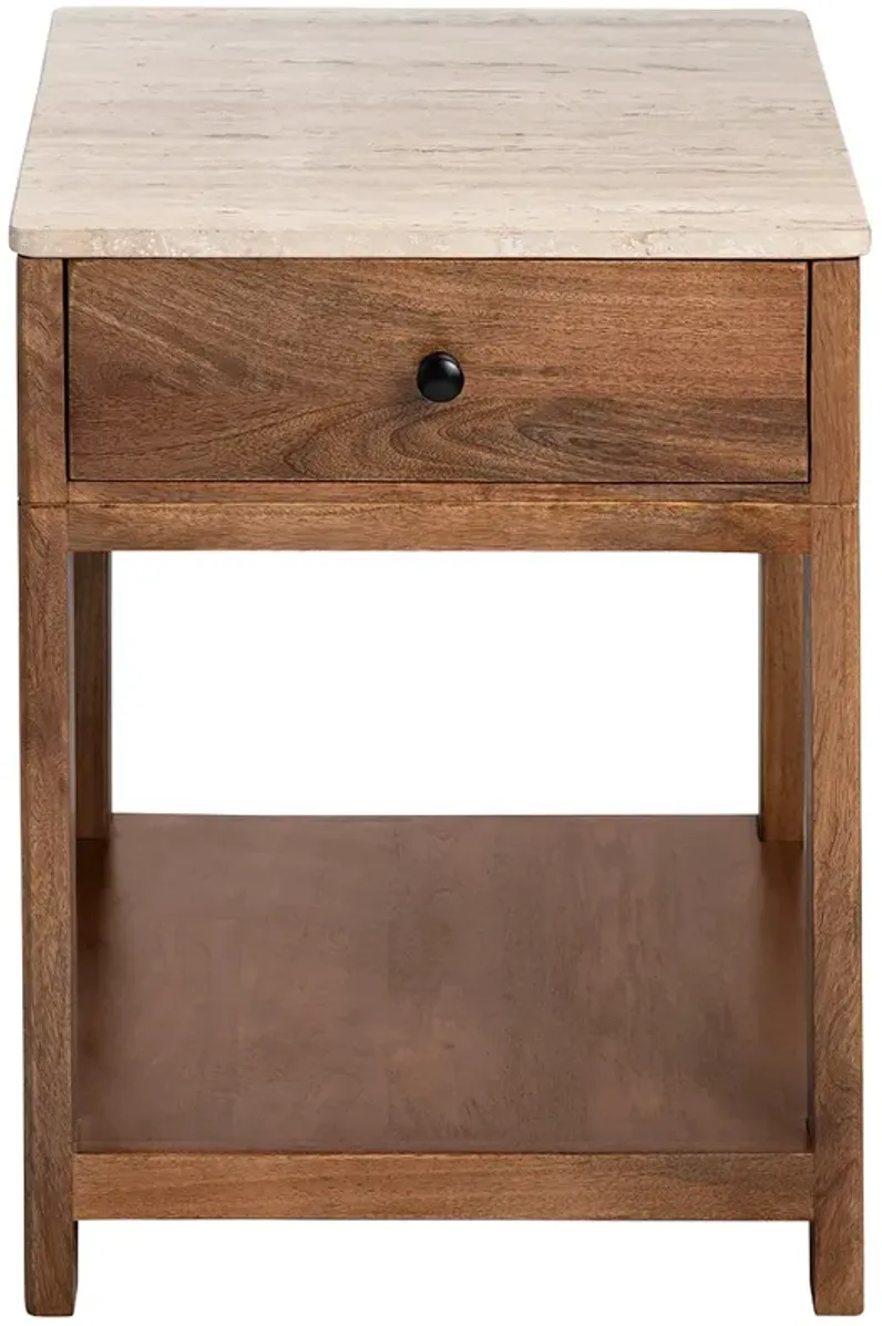 Crestview Collection Liam Wooden Side Table