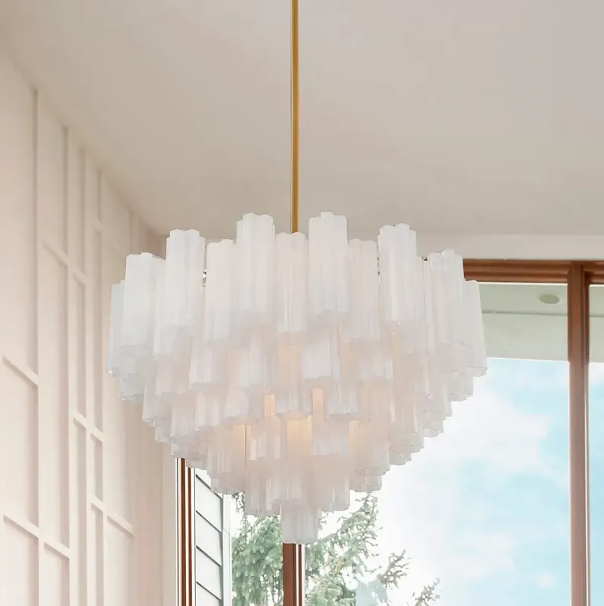 Addis 16 Light Aged Brass Chandelier