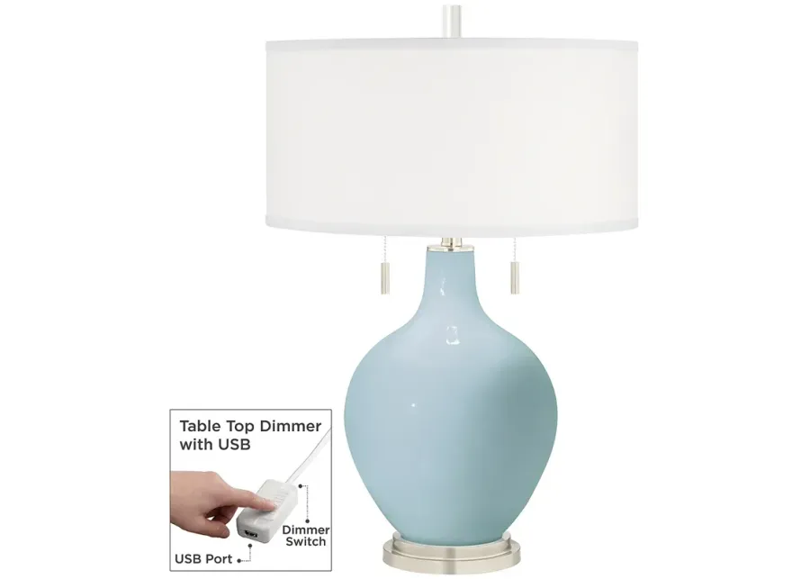 Vast Sky Toby Table Lamp with Dimmer