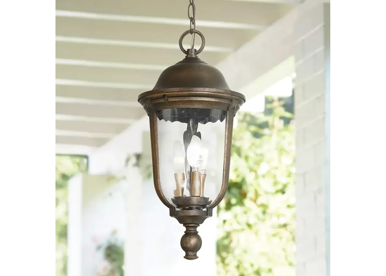 Havenwood 19 3/4" H Tavira Bronze and Silver Outdoor Hanging Light