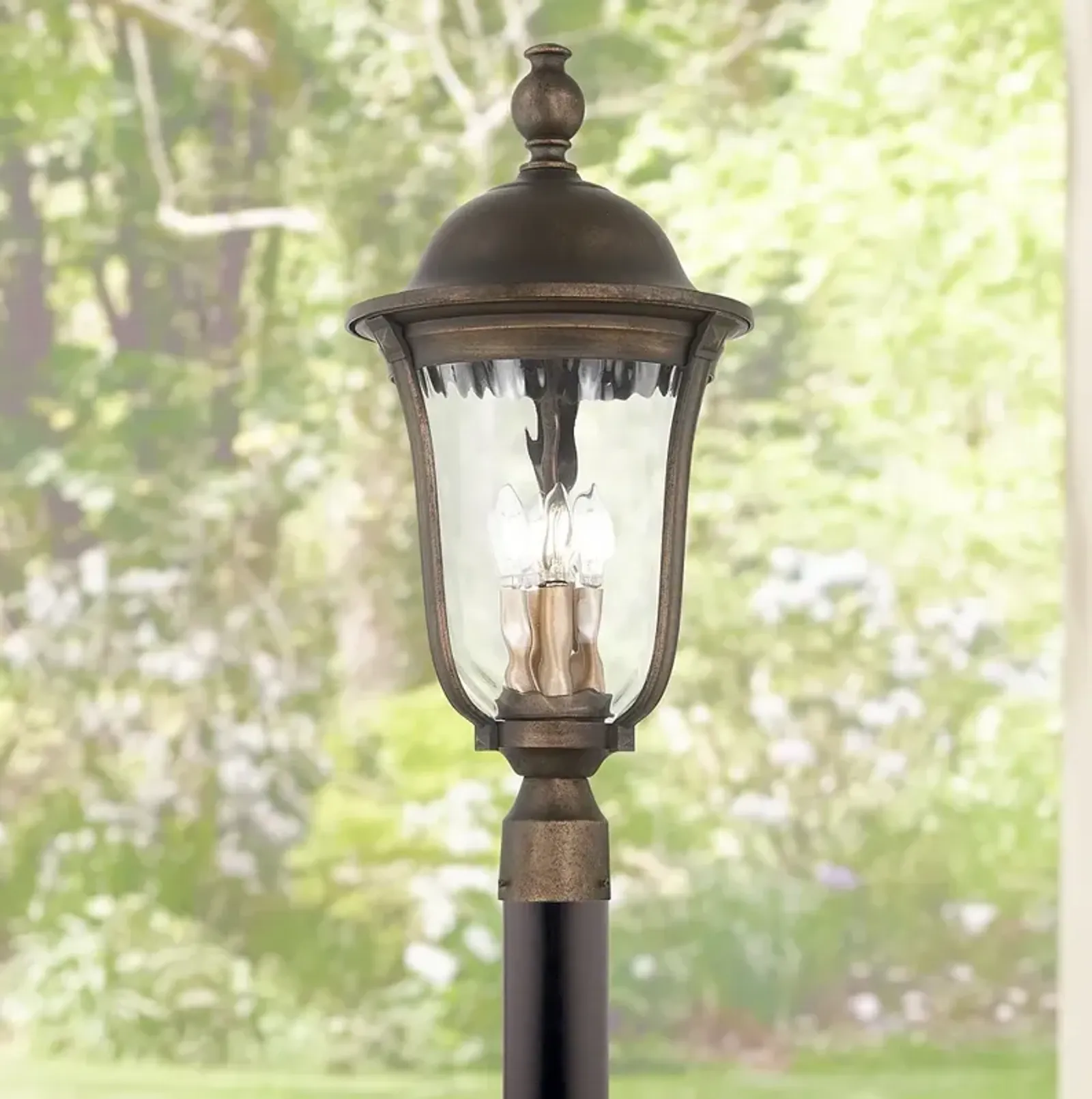 Havenwood 26 1/4" H Tavira Bronze and Alder Silver Outdoor Post Light