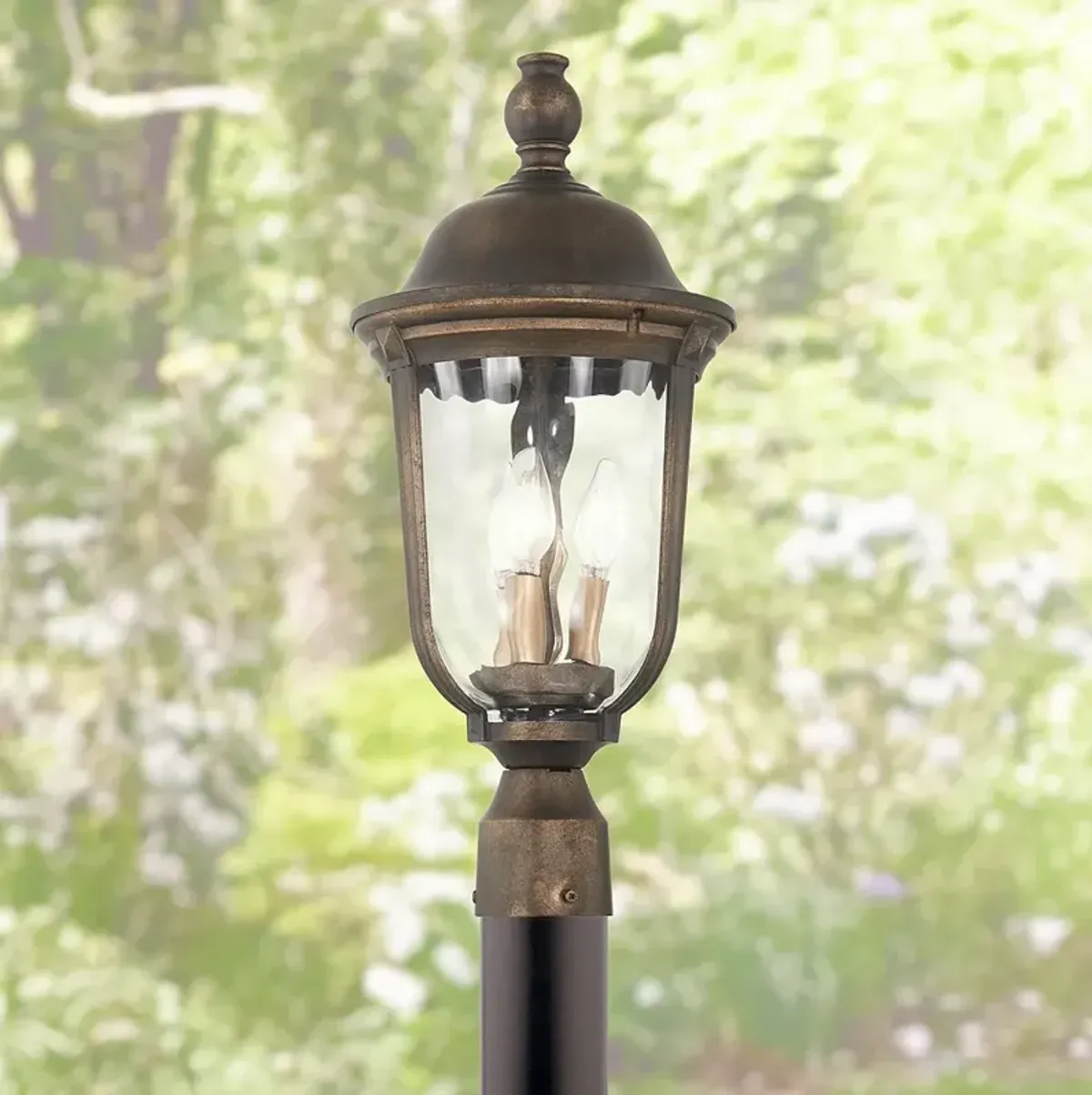 Havenwood 21 1/4" H Tavira Bronze and Alder Silver Outdoor Post Light