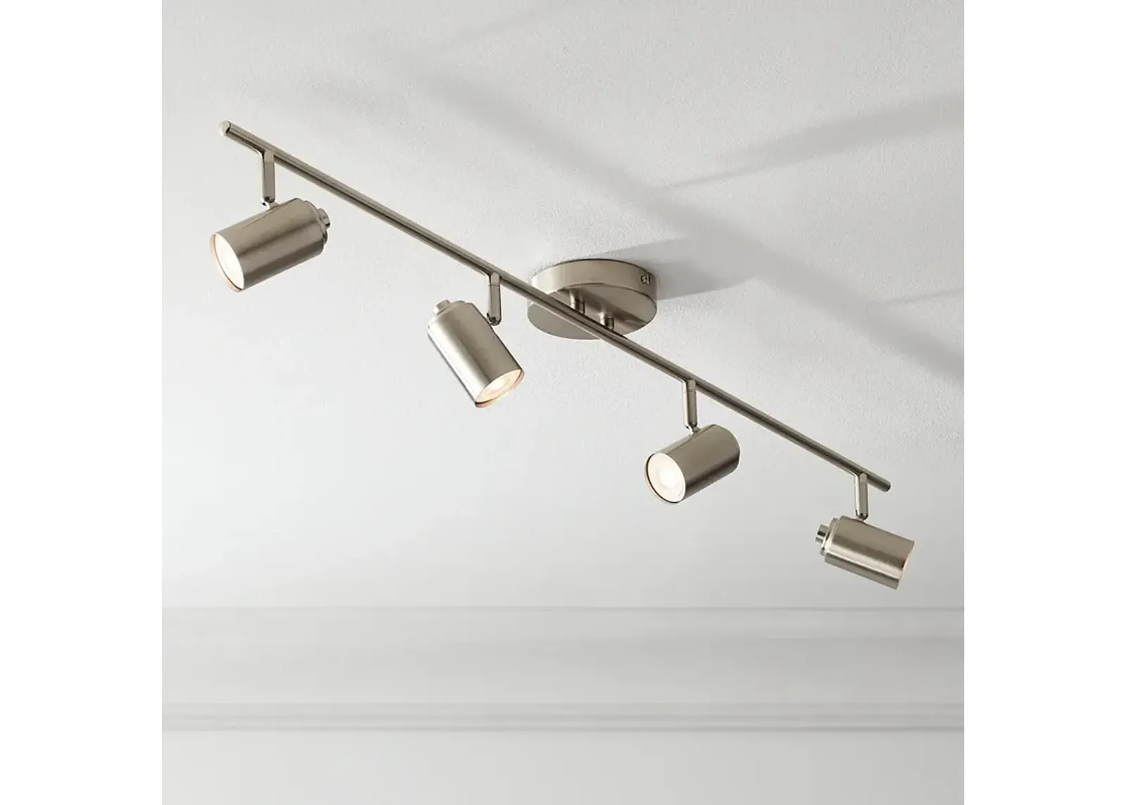 Pro Track Vester 4-Light Brushed Nickel LED Track Fixture