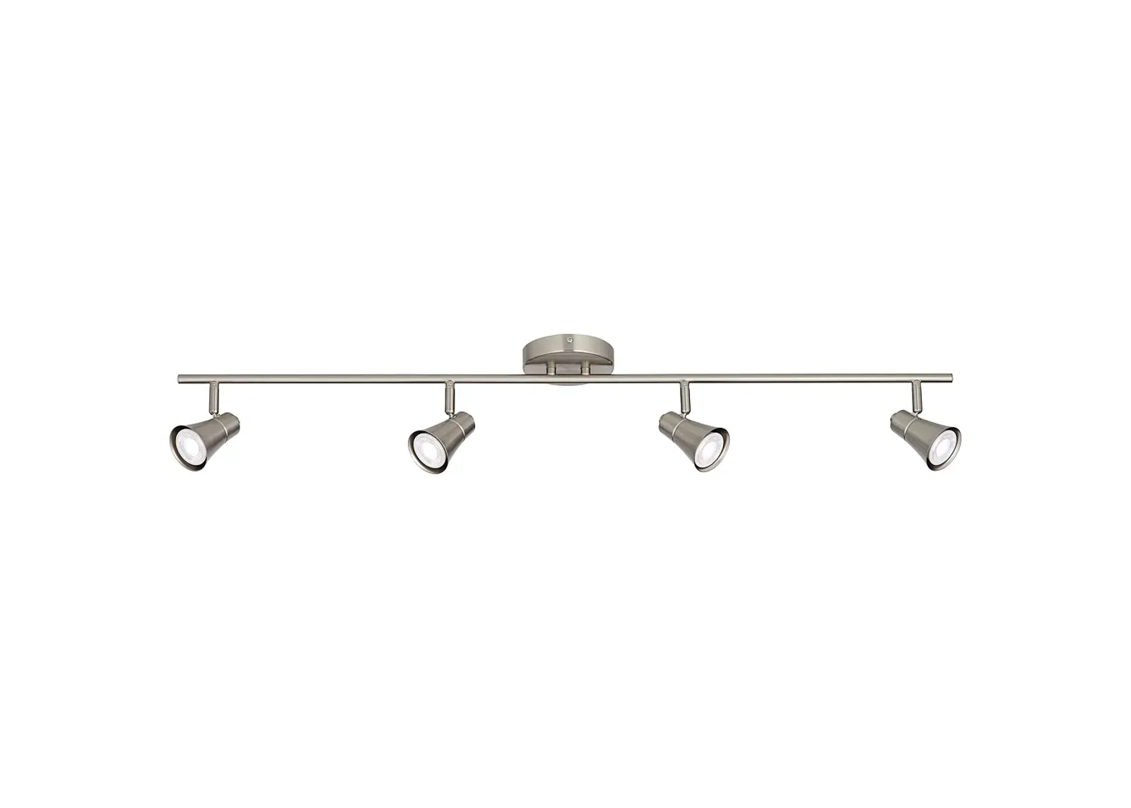 Pro Track Castro 4-Light 6.5W GU10 Nickel LED Track Fixture