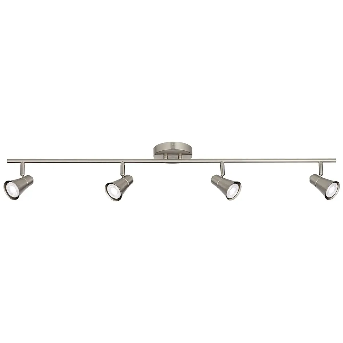 Pro Track Castro 4-Light 6.5W GU10 Nickel LED Track Fixture