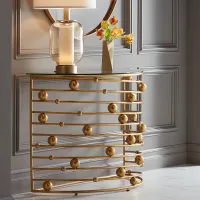 Liam 36 3/4" Wide Gold Console Table
