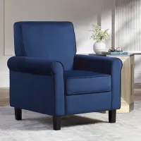 Lansbury II Navy Velvet Accent Chair