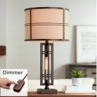 Elias Oil-Rubbed Bronze Night Light Lamp with Table Top Dimmer