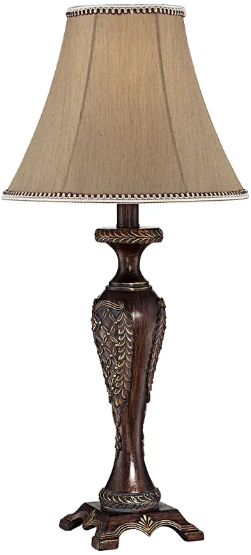 Regency Hill Hanna 23 1/2" Bronze Candlestick Table Lamp with Dimmer